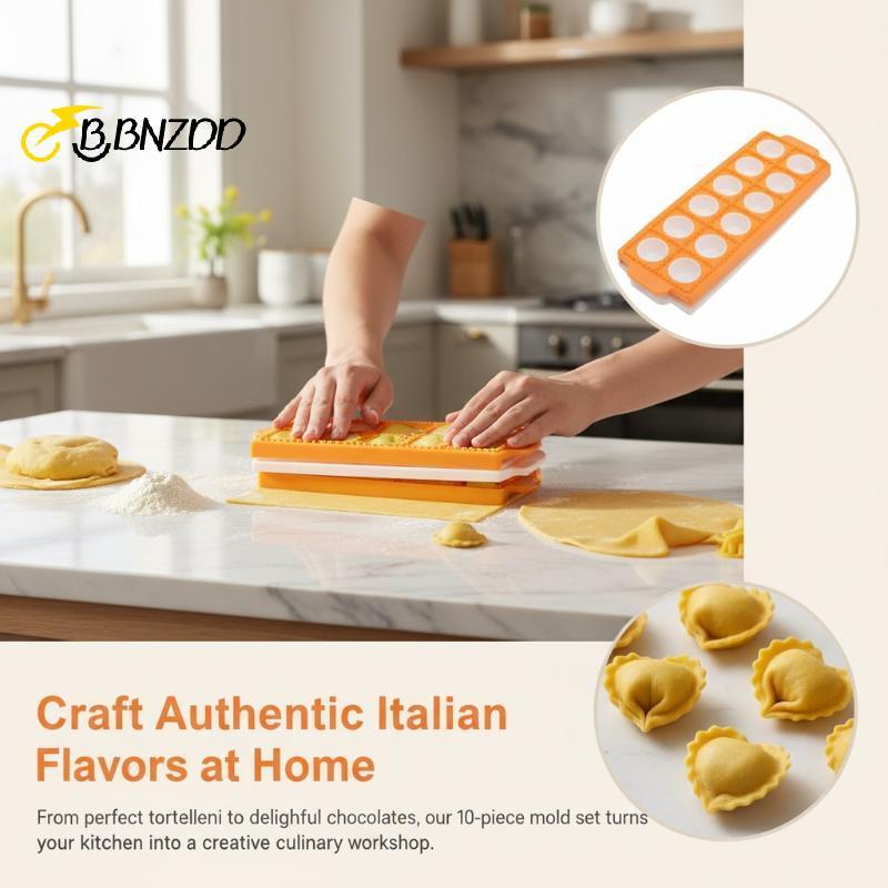 [BBNZDD] Tortellini Dumpling Molds Ravioli Cutter Setplete พาสต้าทําชุดเครื่องมือสําหรับห้องครัวปาร์