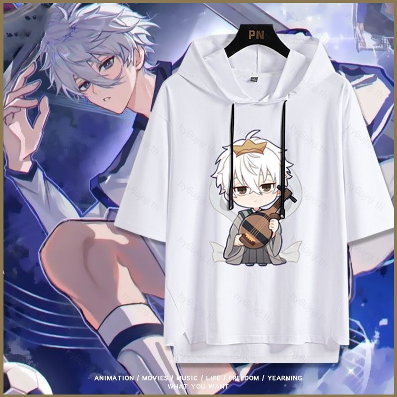Blue Lock Isagi Yoichi Nagi Seishiro เสื้อยืดฤดูร้อนอะนิเมะแขนสั้นด้านบน