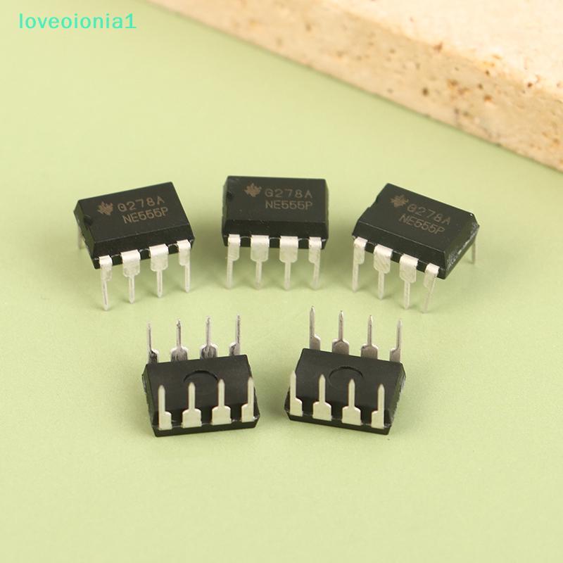loveoionia1 20pcs NE555 NE555P Integrated IC Direct Plug DIP-8P Base Circuit Chip ElectronicponentsI