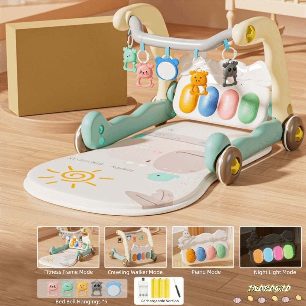 INARANJA โครงฟิตเนสเปียโนเด็ก,ของเล่นกิจกรรม Multi-Functional Early Education Education Education Ed