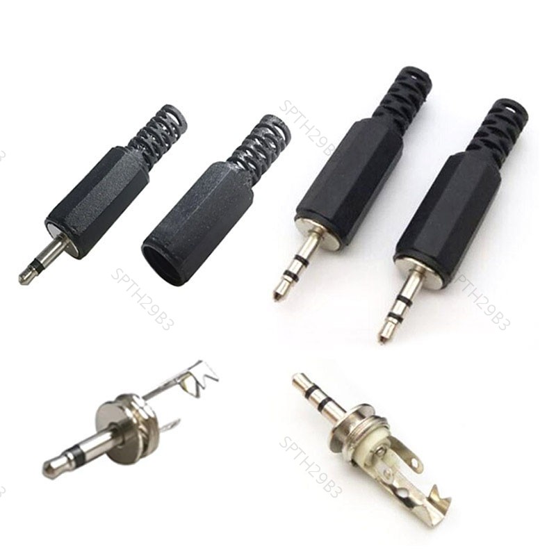 Diy Audio 2.5mm แจ็คชาย 2 3 เสา 2.5 Mono Stereo Plug หัวปลั๊ก TH29B3