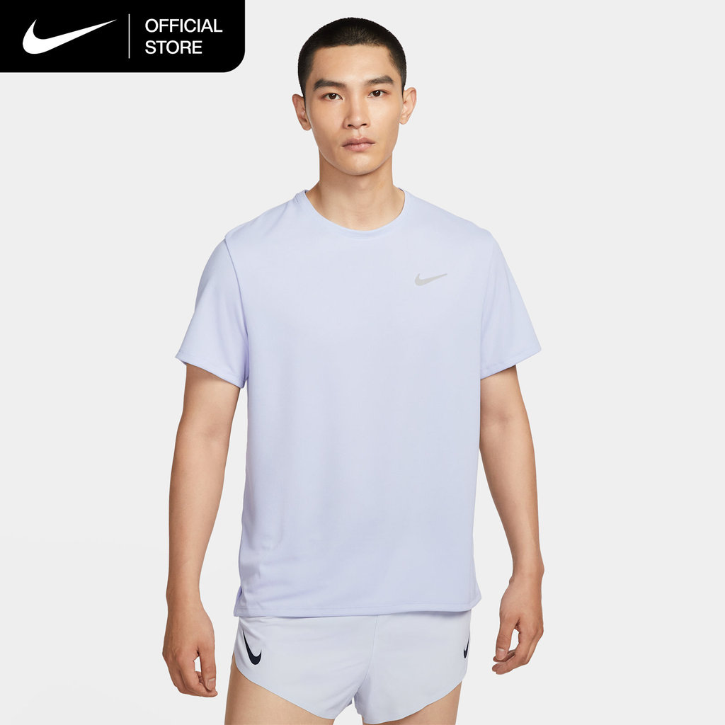 Nike Dri-FIT UV Miler Men's Short-Sleeve Running Top - Ghost [DV9316-057]