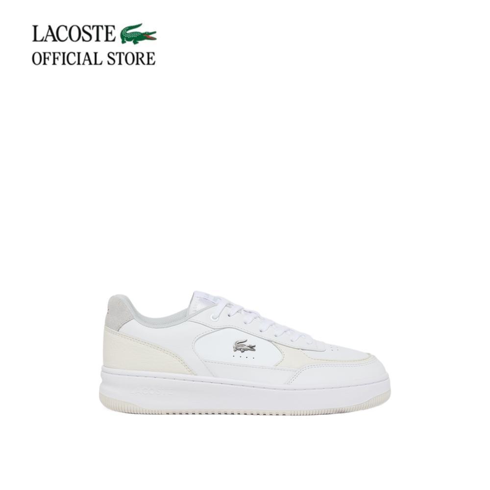 LACOSTE รองเท้าผ้าใบผู้ชาย MEN'S L001 ACE LEATHER SNEAKERS รุ่น 52SMA0006 - WHITE