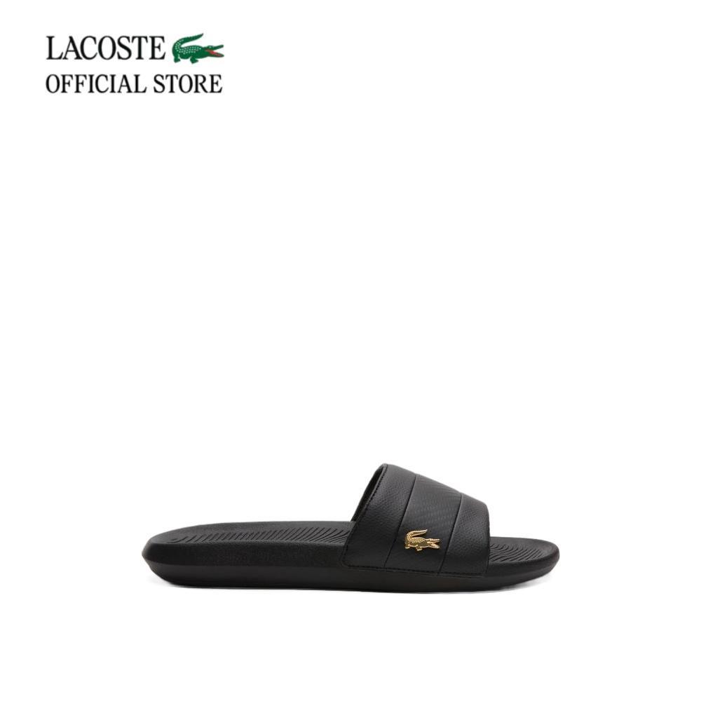 LACOSTE รองเท้าแตะผู้ชาย MEN'S SERVE SLIDE HYBRID รุ่น 45CMA0089 - BLACK