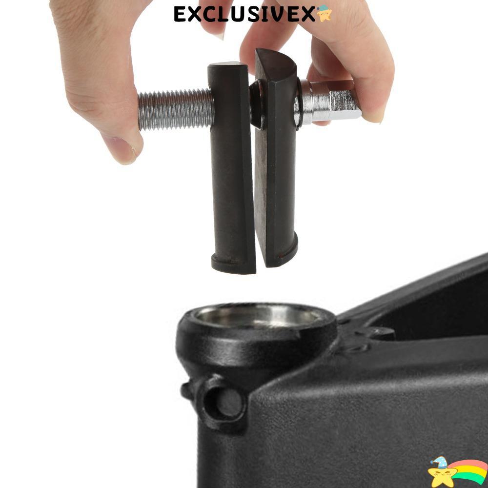 EXCLUSIVEX พวงมาลัยคอแบริ่ง Race Puller, Black Oxide Anti-Rust Steering Stem Bearing Remover, 1‐1/8i
