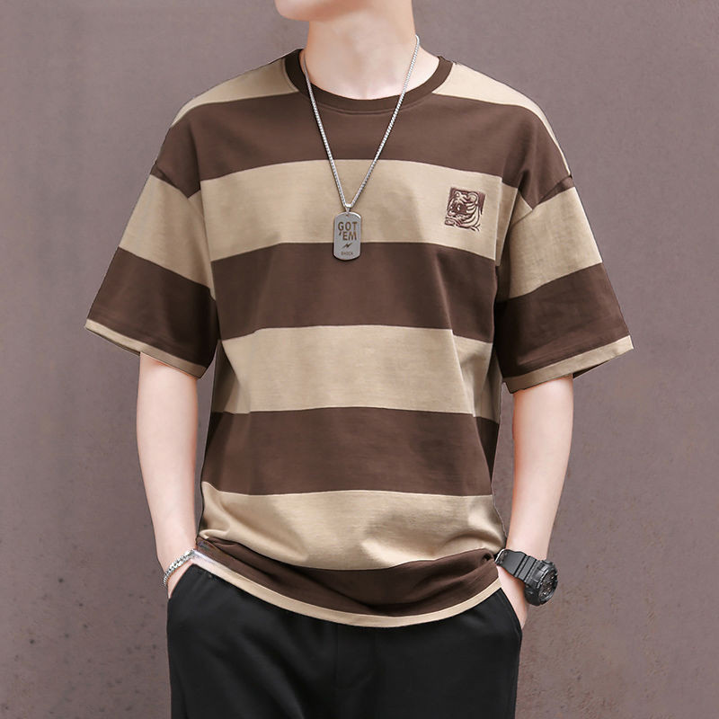 เสื้อลายทาง men clothes ชุดผู้ชาย men tshirt เสื้อผู้ชาย