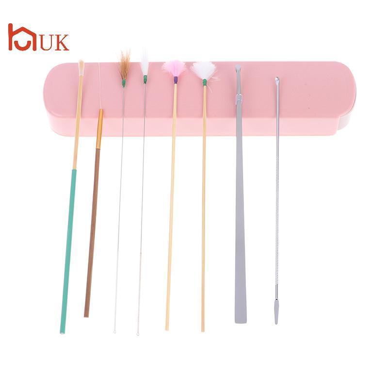 UK 8 ชิ้น Ear Wax Piers ชุดทําความสะอาดหูช้อน Wax Remover กําจัดเครื่องมือทําความสะอาดหู TH