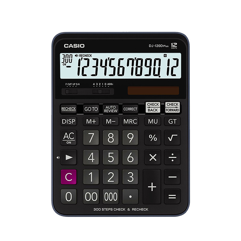 Casio آلة حاسبة DJ-120D PLUS — أسود — صورة 2