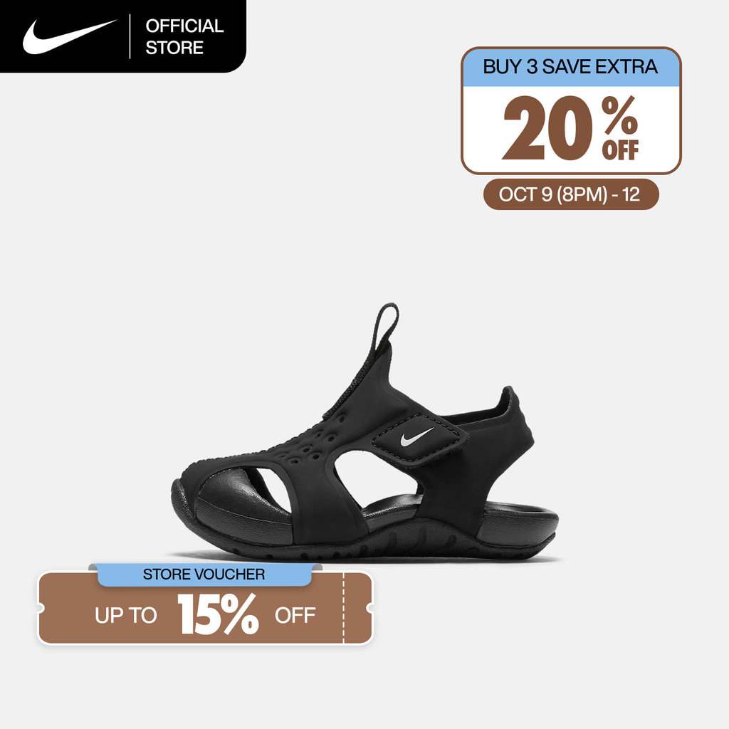 NIKE صندل أطفال Sunray Protect 2 — أسود — صورة 2