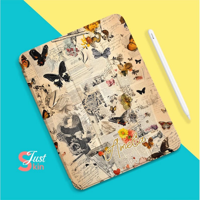 Ipad 9Th Generation Case Vintage Collage Ipad Case Protector อุปกรณ์เสริม Ipad สําหรับ Ipad Pro 2024
