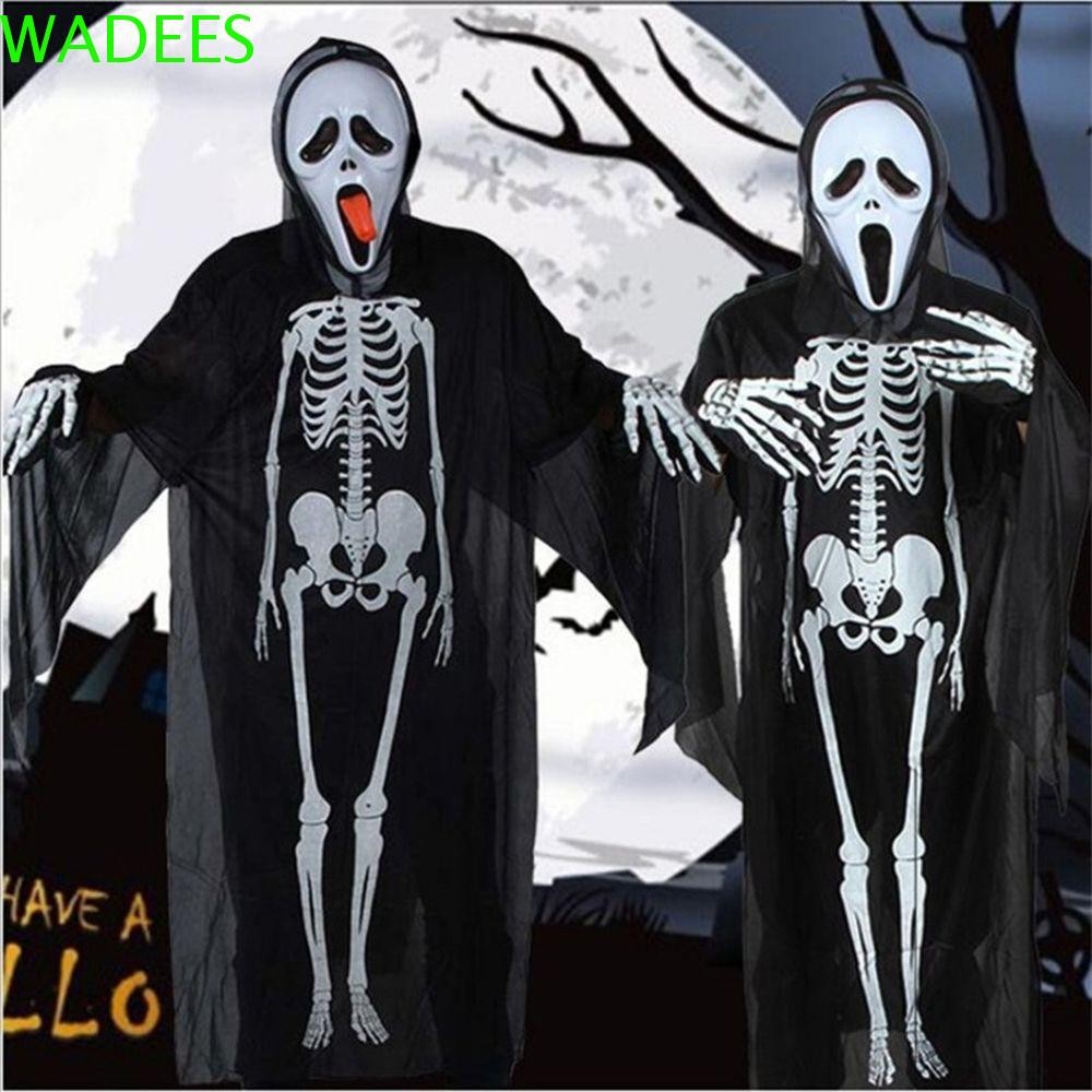 WADEES Skeleton Clothes Party Ball Gloves คอสเพลย์เล่นอุปกรณ์ปาร์ตี้ Halloween Dress Up