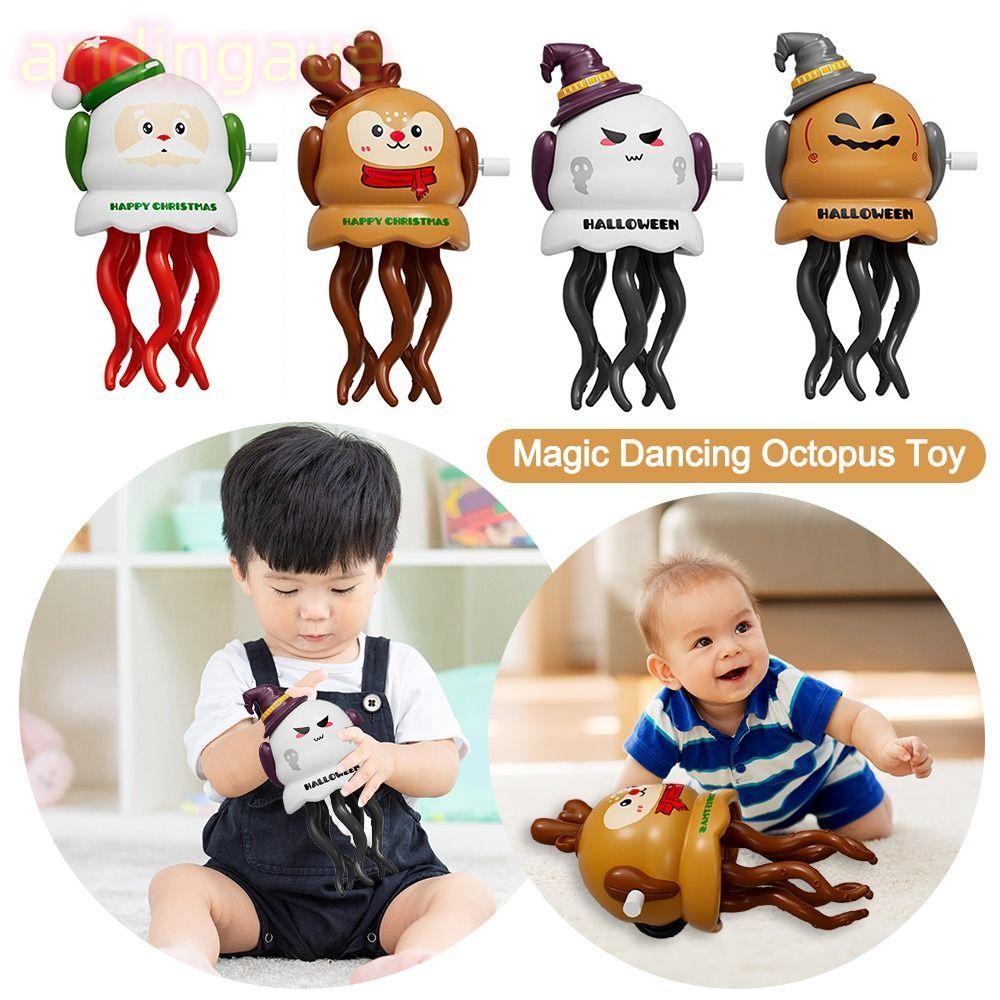 ANDIN Auto-Dance Octopus ของเล่น, Clockwork ฟักทอง Ghost Magic เต้นรํา Octopus ของเล่น, Elk หลีกเลี่