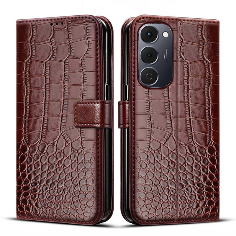 สําหรับ Tecno Spark 40 Pro Plus KM7 กรณีกระเป๋าสตางค์ขาตั้งแม่เหล็กหนังสําหรับ Tecno Spark 40 Pro + 