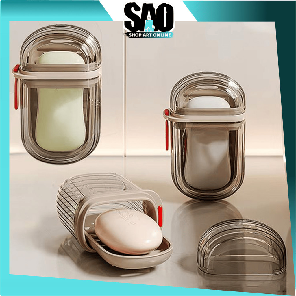SAO - H6694 Travel Soap Box / Portable Aesthetic Bath Soap Case / Practical & Minimalist Bar Soap Ho