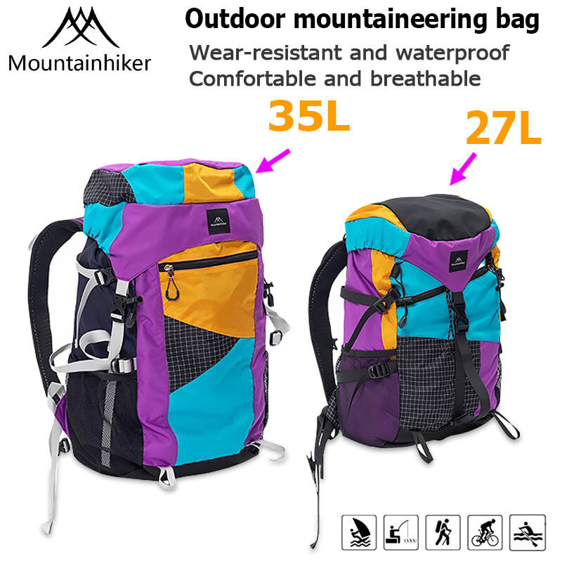 SG️Ready stock️MOUNTAINHIKER Outdoor Camping travel Hiking Backpack 27/35L กระเป๋าเป้แคมป์ปิ้ง กระเป