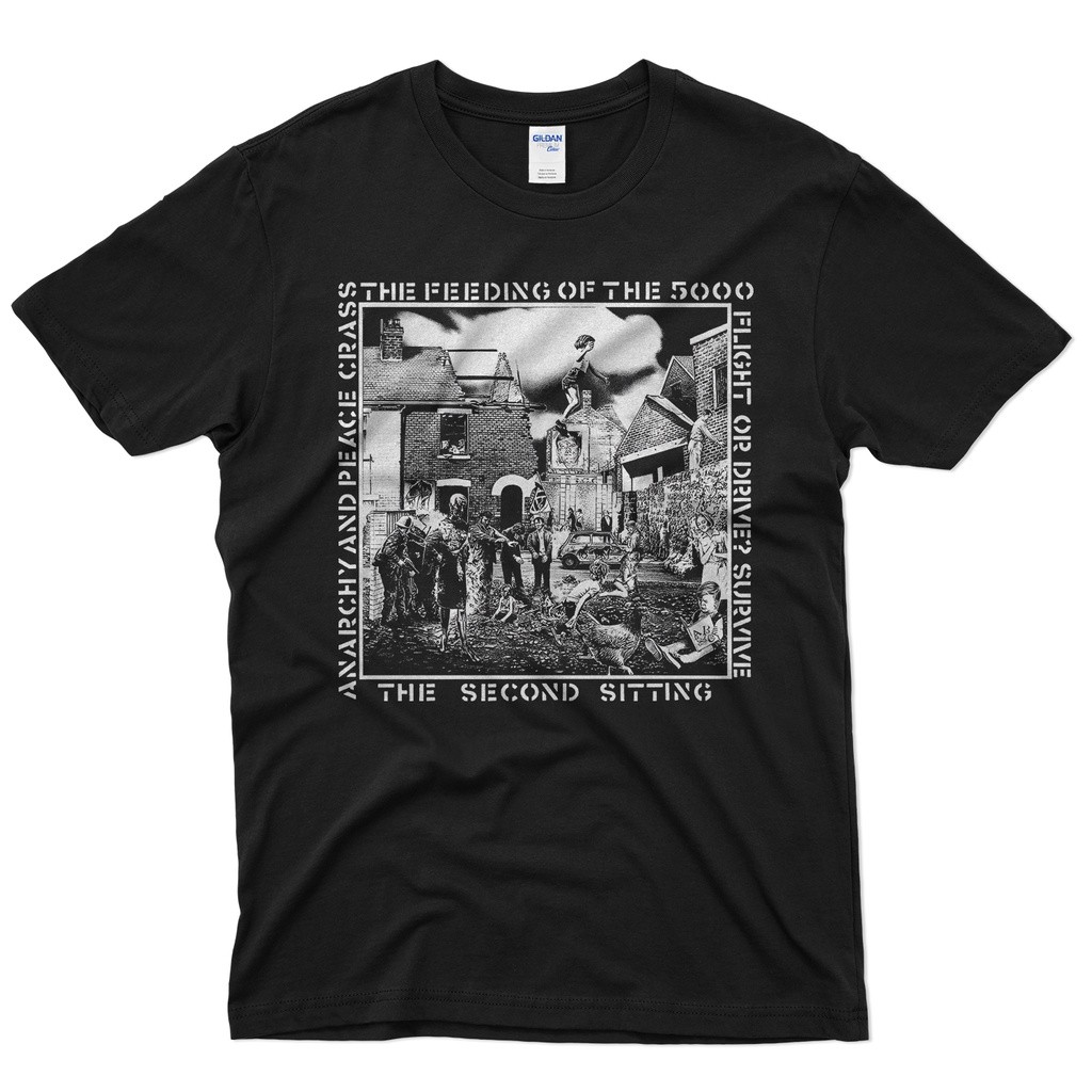 Crass Feeding of the 5000 Band Baju Tshirt ไมโครไฟเบอร์