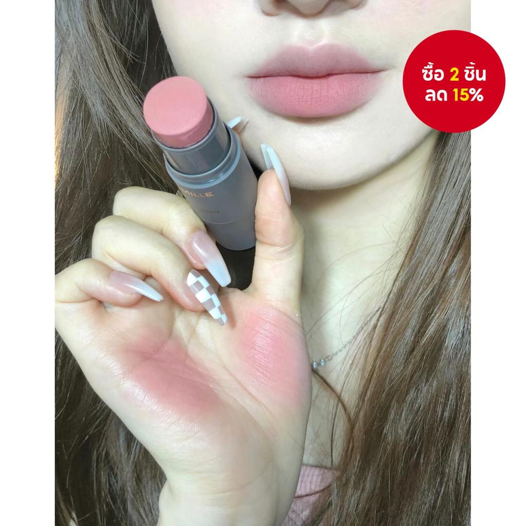 HERORANGE บลัชออนฟองน้ําสองหัว Natural Rosy Contour พร้อมสีที่สร้างได้