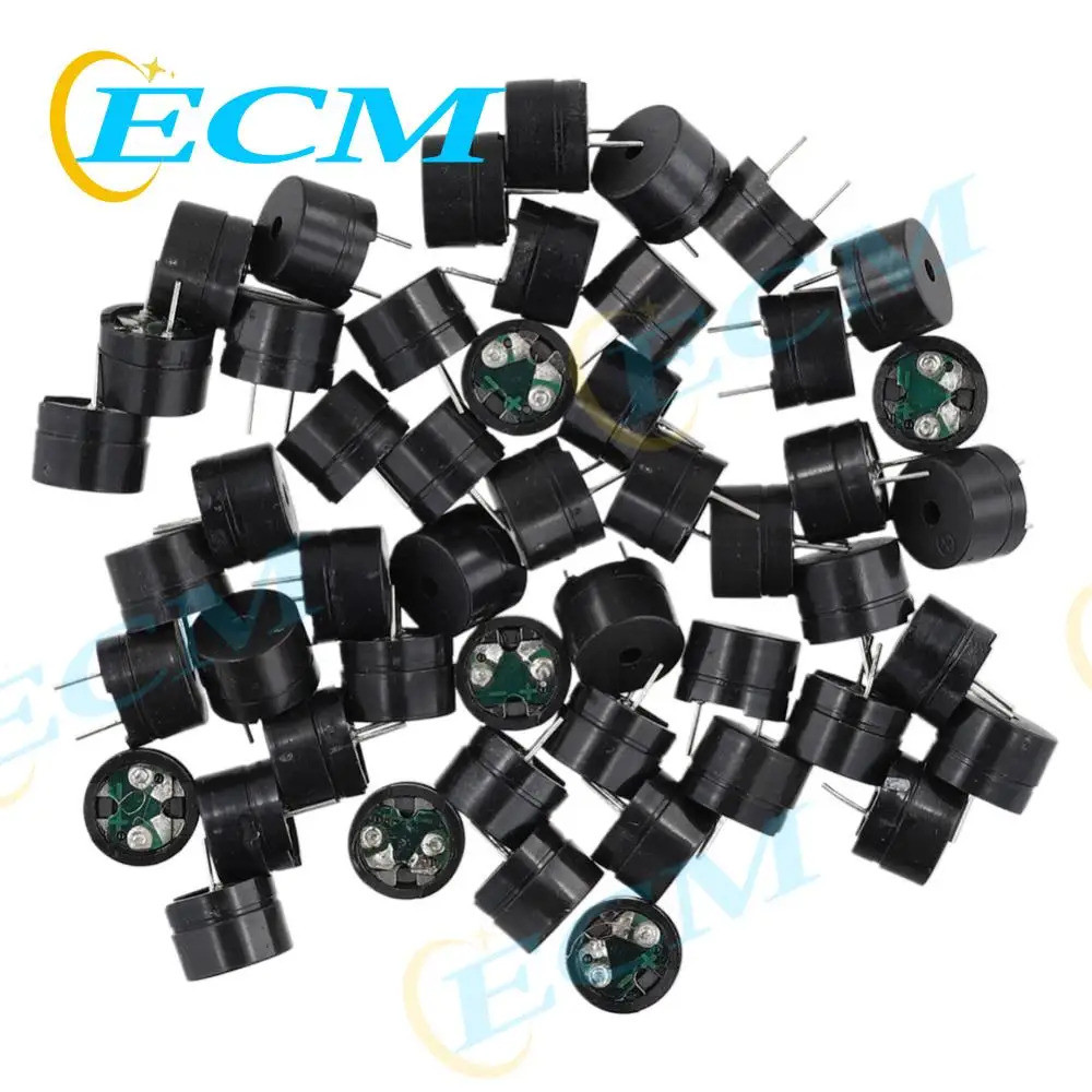 50PCS แม่เหล็กไฟฟ้า Buzzer แม่เหล็กไฟฟ้าความต้านทาน 16 โอห์ม Passive Buzzer Alarm AC/2KHz 3V 5V 9V 1