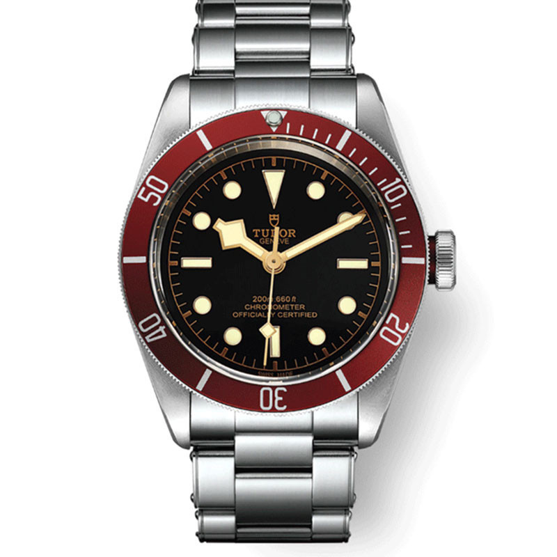 Tudor Full Set ฟรีการตรวจสอบ Tudor Biwan M79230R ดอกไม้สีแดงขนาดเล็กนาฬิกาผู้ชายนาฬิกาข้อมือ 41 มม.