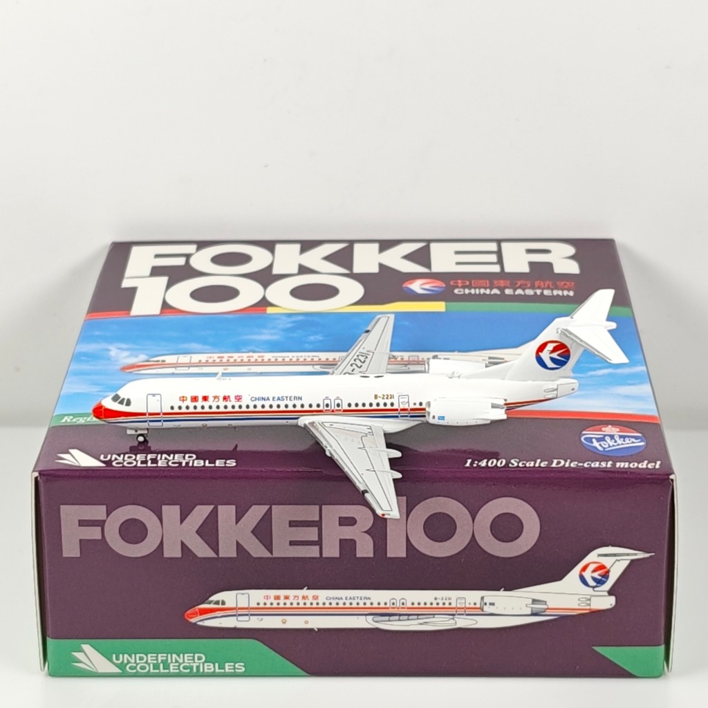 จัดส่งรวดเร็ว - UC รุ่น 1: 400 China Oriental Airlines Fokker100 B-2231 B-2233 รุ่นโลหะผสม