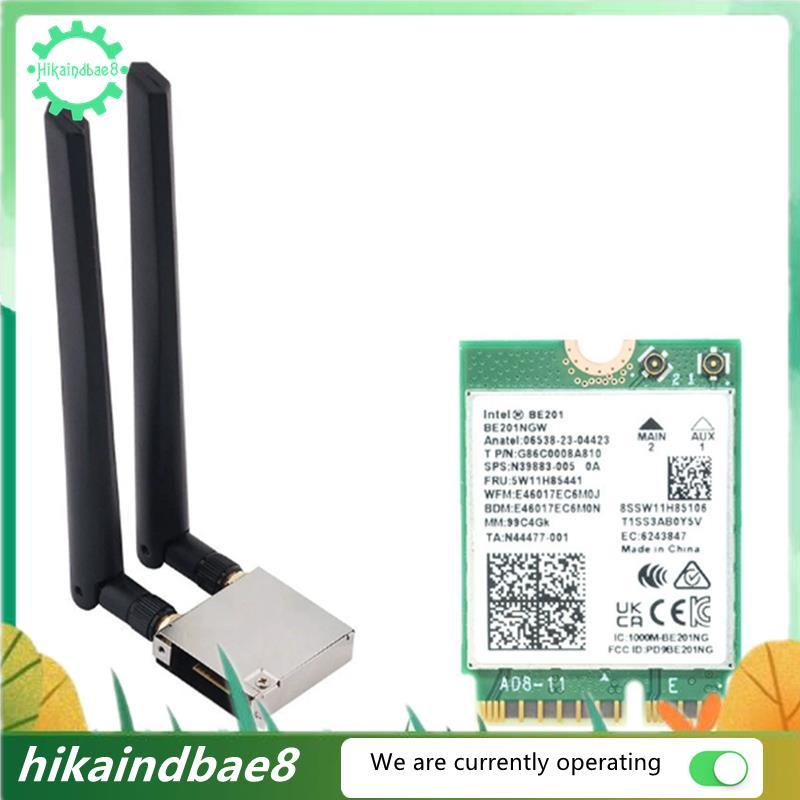 BE201 BE201NGW WIFI7 การ์ด M.2 Cnvio3 8774Mbps Tri-Band Bluetooth5.4 การ์ดไร้สายพร้อมเคสสําหรับ Win1