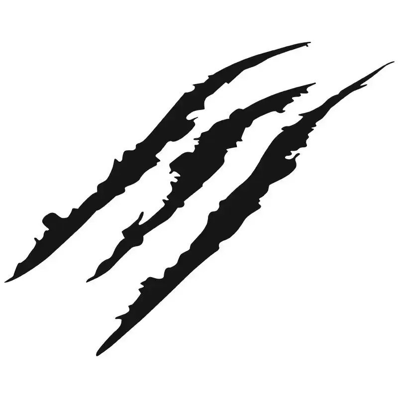 สะท้อนแสง Monster Claw Marks Scratch Auto ไฟหน้ารูปลอก