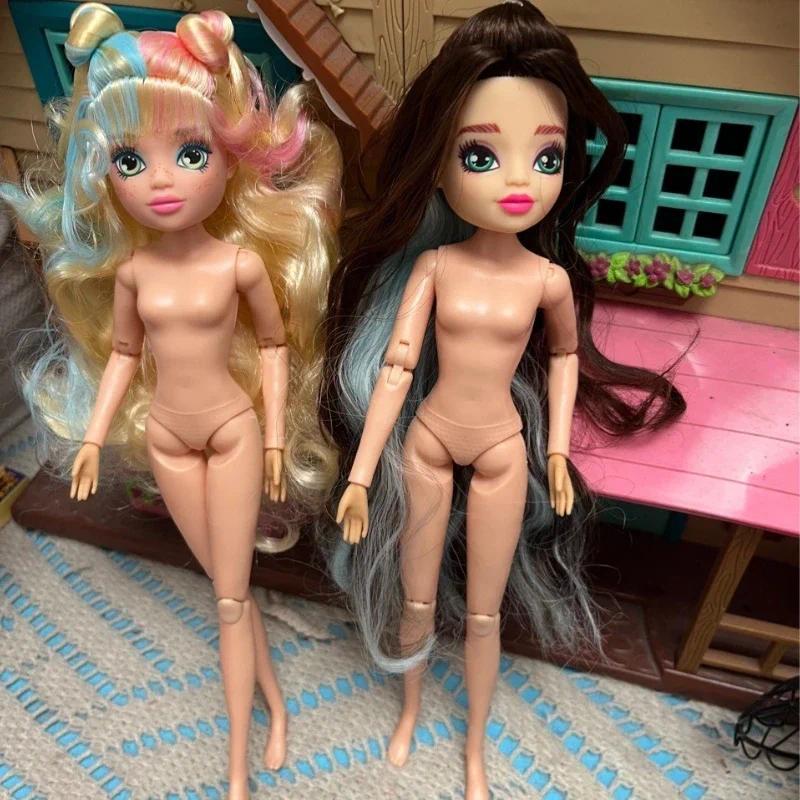 26 ซม. ตุ๊กตาสาว 1/6 ตุ๊กตาแต่งตัวของเล่นพร้อมผมหลากสีหลายข้อต่อ