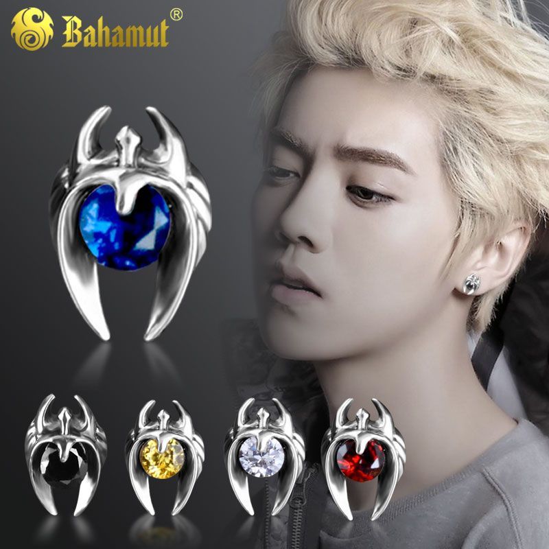 明星同款时尚耳饰男士耳钉男女潮人钻石韩国版单只个耳环男学生Star fashion earrings men's earrings for men and women fashion20251016