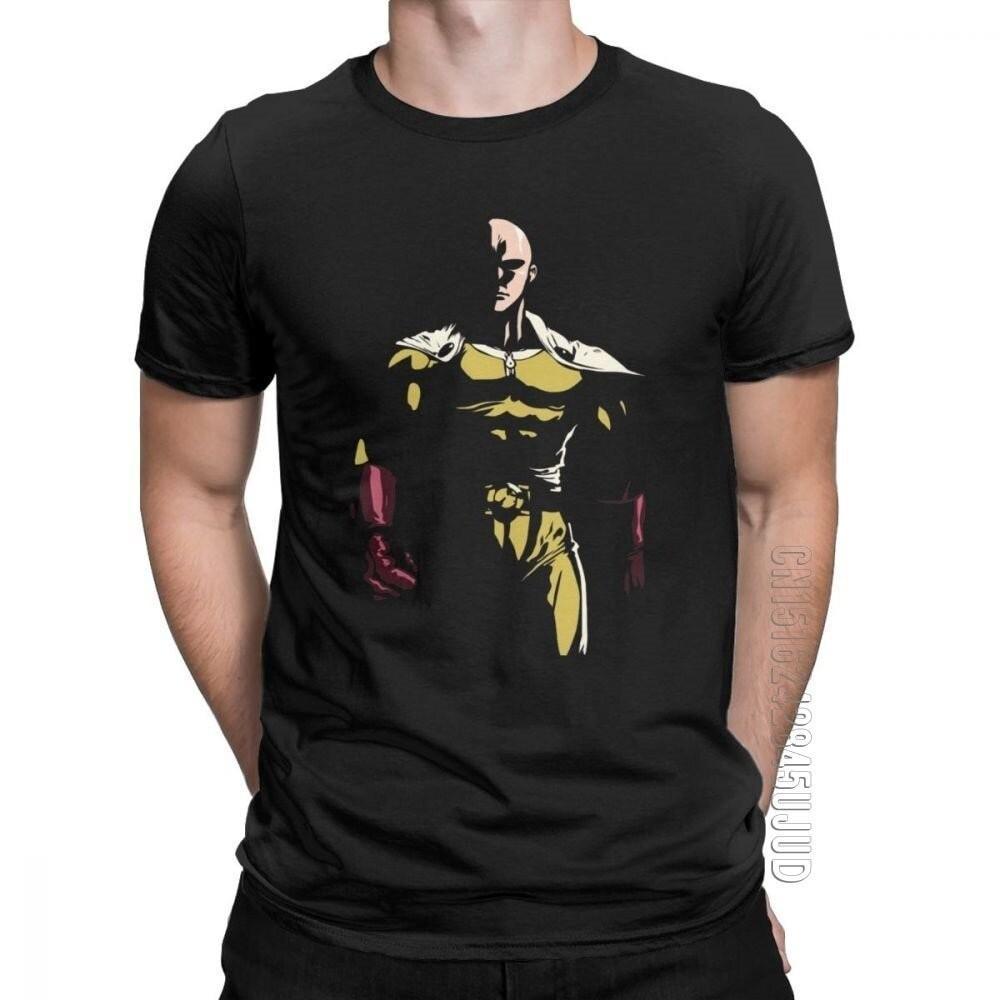 Spot goods One Punch Man เสื้อยืดผู้ชายไซตามะ Opm Oppai อะนิเมะมังงะผ้าฝ้ายแท้ชาย Tees Crewneck Cami