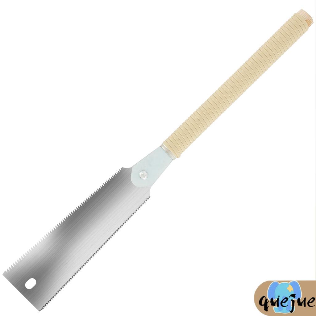 เลื่อยมือญี่ปุ่น 9.3 นิ้ว SK5 เหล็กคาร์บอนสูง Double Edged Hand Saw Incisive Hand Pull Saw 10/17 TPI