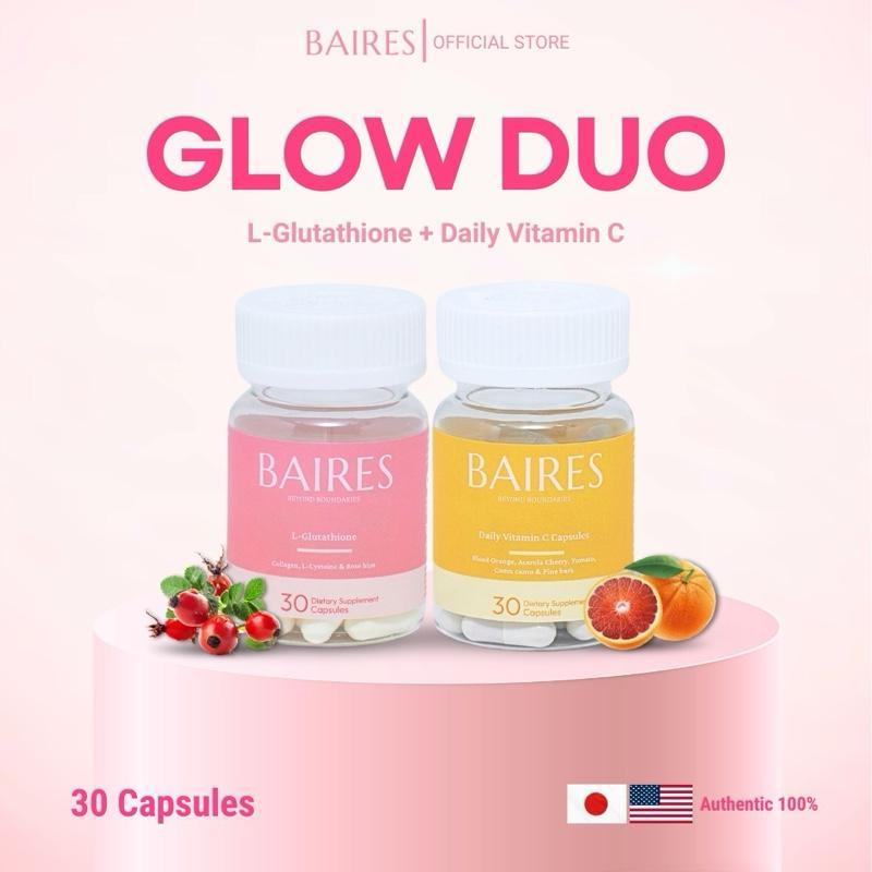 BAIRES Beauty Skin Matching Pro L-Glutathione (L-GLUTTHIONE Plus Fish Collagen Dipeptide) 1 ขวด