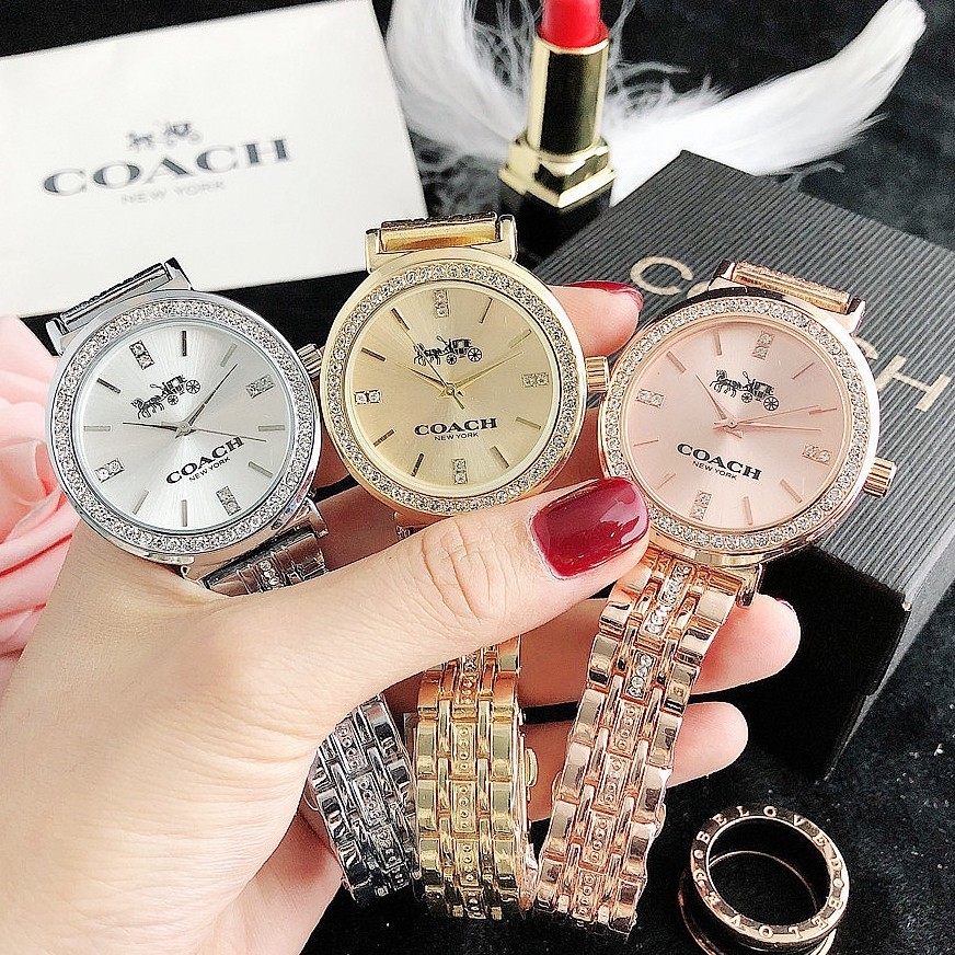 นาฬิกา Coach แท้ WATCH ROSE GOLD นาฬิกาข้อมือ นาฬิกาควอตซ์ 36mm
