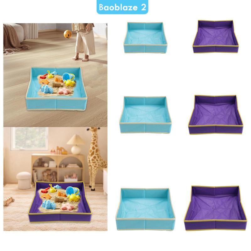[baoblaze2] ถาดกระบะทรายสําหรับเด็กผ้าไม่ทอพื้นที่ขนาดใหญ่ทําความสะอาดง่ายเสื่อเล่นเรียบ