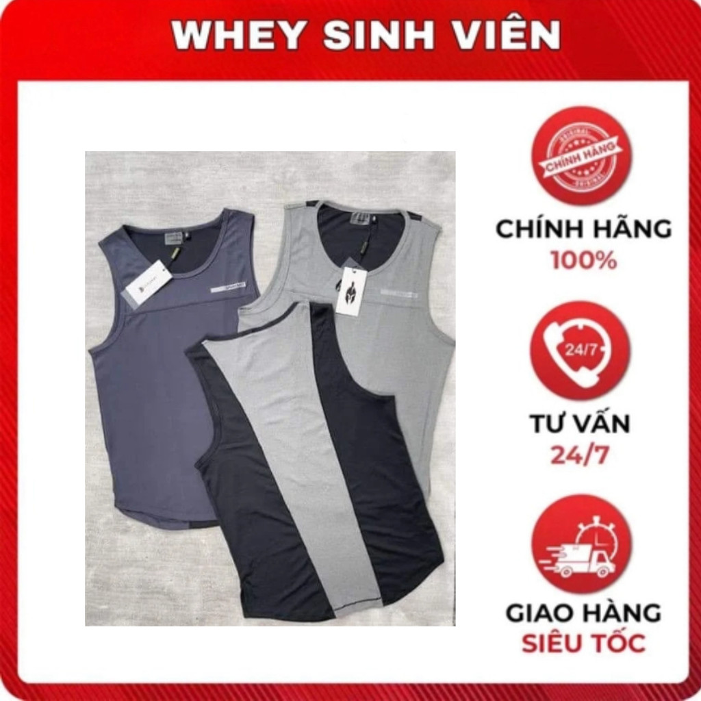 Sparta, Krusaders, GS, WSV เสื้อกล้ามฟิตเนส - ผ้าเย็น ทรงไหล่กว้าง สร้างกล้ามเนื้อแบน - Student Whey