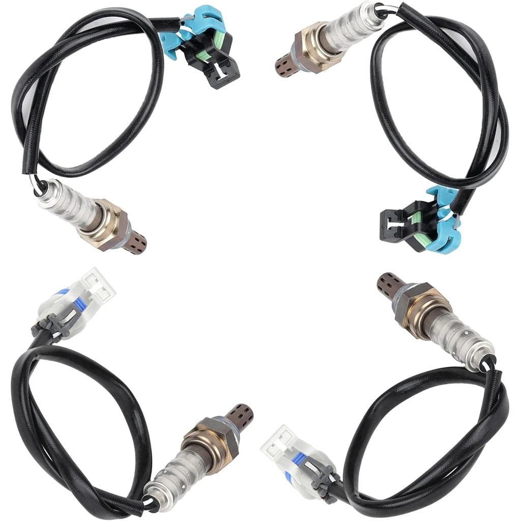 4PCS ออกซิเจน O2 เซ็นเซอร์ Fit สําหรับ Chevy Suburban, Silverado, GMC Sierra, Cadillac Escalade, H2 