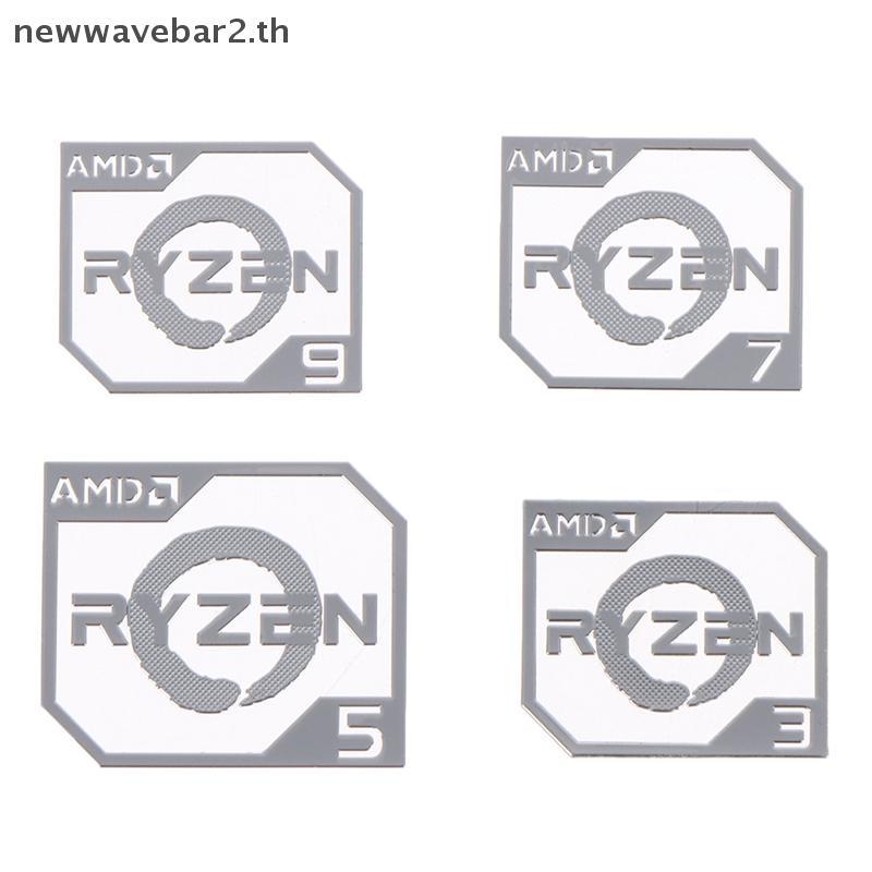 # waveba # AMD Ruilong Ryzen R9 R7 R5 R3 Vega สติ๊กเกอร์โลหะ Notebook Desktop Logo Sticker.
