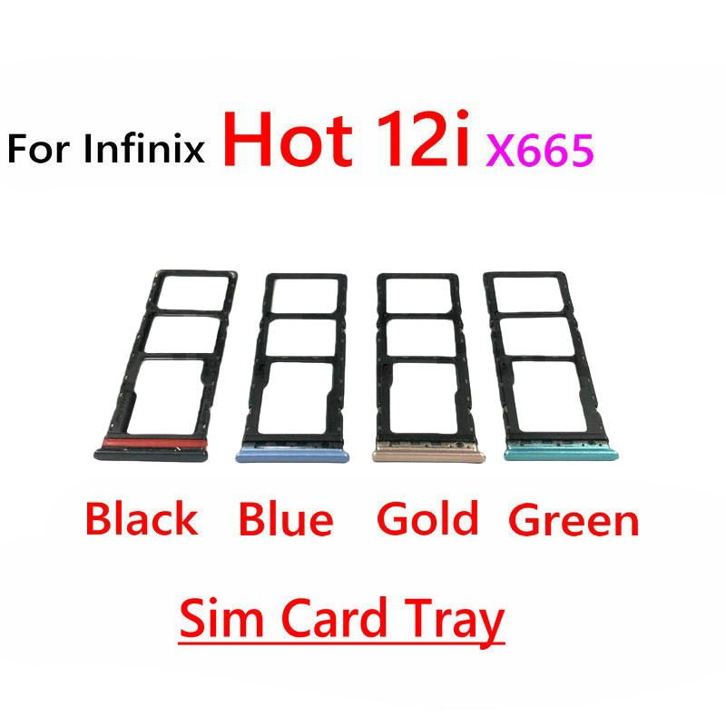ซิมการ์ดที่ใส่ถาด Reader Slot Adapter สําหรับ Infinix Hot 12i X665
