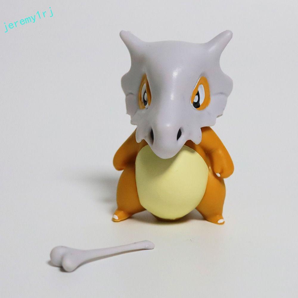 JEREMY1RJ Pokemon Cubone Action Figure, PVC น่ารักรุ่นอะนิเมะ Cubone รูปของเล่น,สะสมอะนิเมะ Cubone ก
