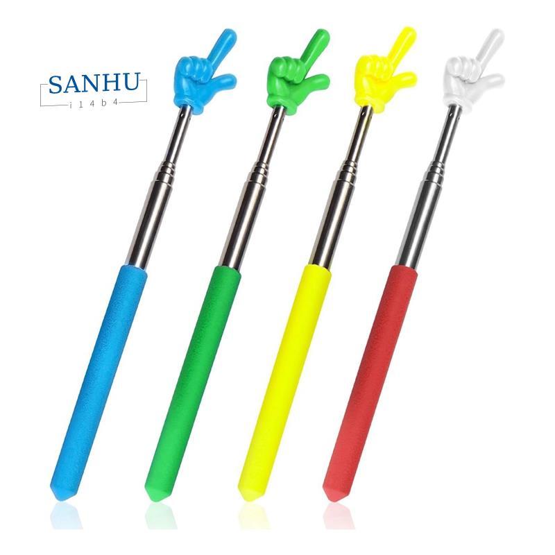 4 ชิ้นครู Pointer Stick Telescoping Hand Pointer Retractable Pointer Finger Reading Aid สําหรับ Pres