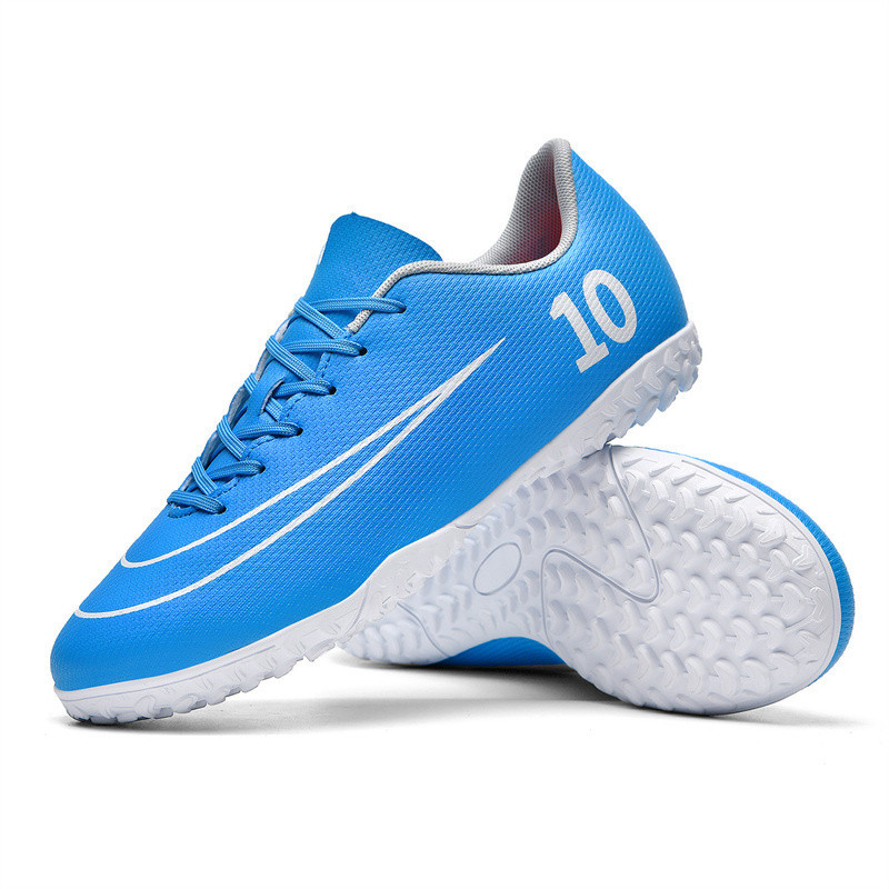 ผู้ชายรองเท้าฟุตบอล Boys ข้อเท้าต่ํารองเท้าฟุตบอลผู้ชายรองเท้าผ้าใบสนามหญ้าฟุตบอล Cleats กลางแจ้ง Pr