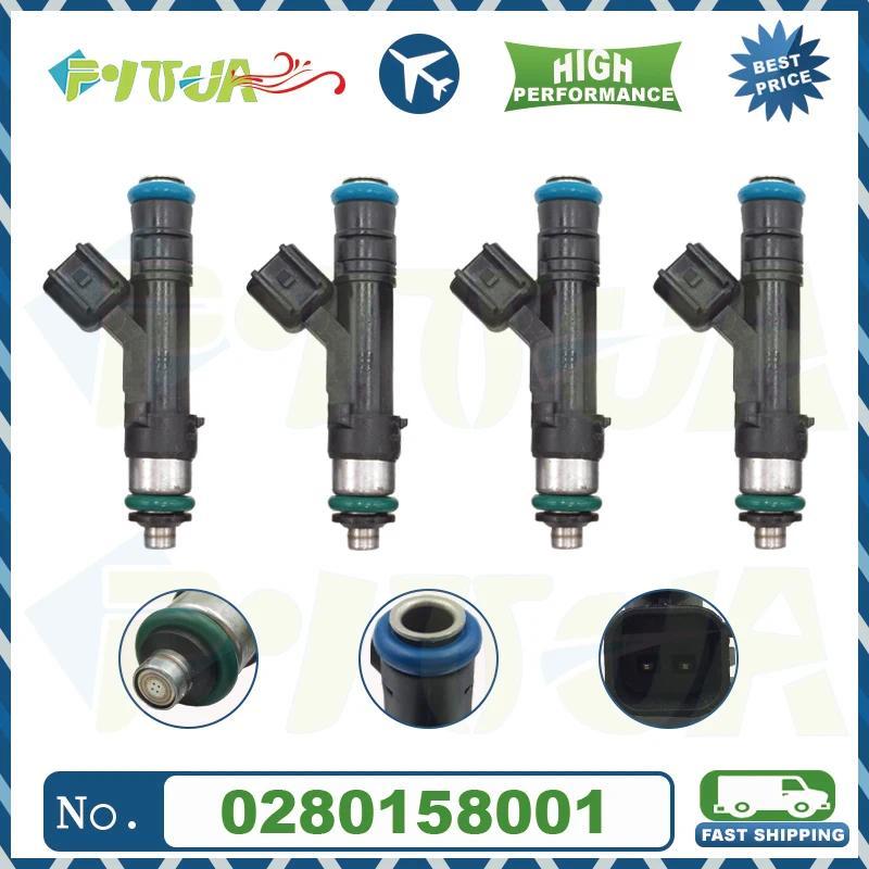 หัวฉีดน้ํามันเชื้อเพลิง 4 ชิ้น 0280158001 หัวฉีด Bico สําหรับ FORD-E-150 E-250 E-350 E-450 5.4L EXPE