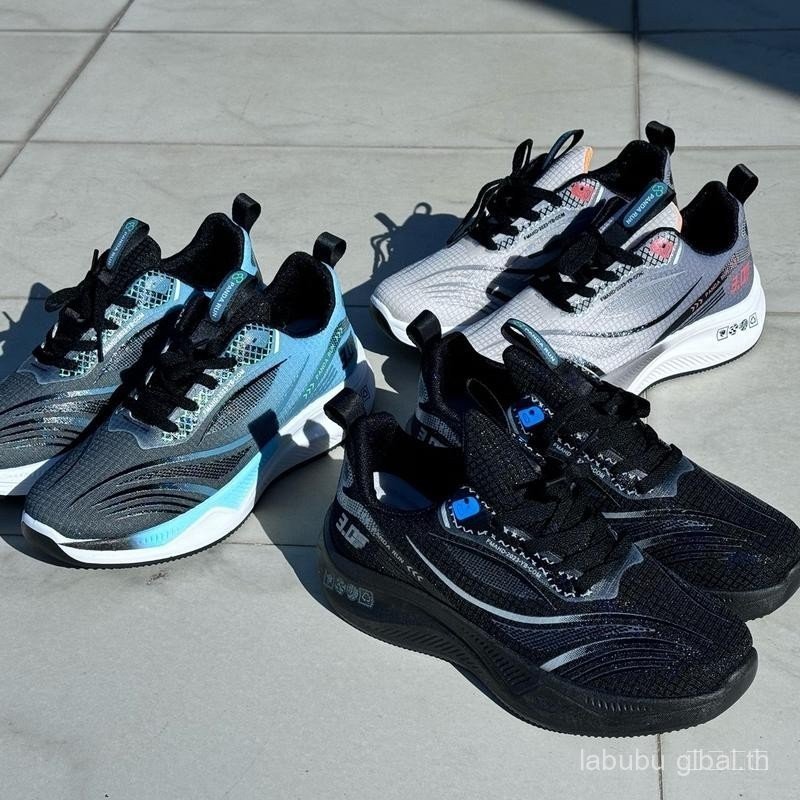 Panda Run แบรนด์คนไทย รองเท้าผ้าใบใส่วิ่งใส่ออกกำลังกาย รองเท้าผ้าใบแฟชั่น สตรีท มี 6สี ไซส์38-46 ชา