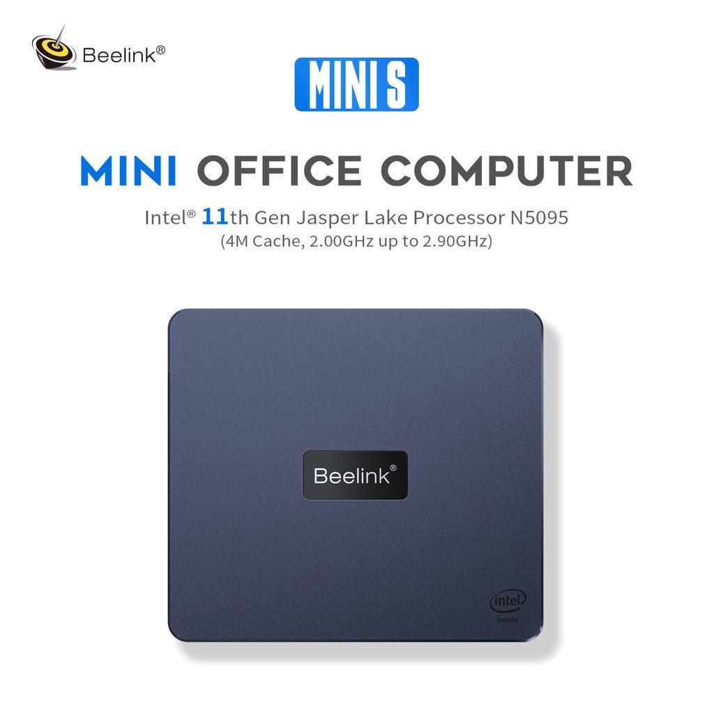 Beelink Computer Host.MINI S Jasper Lake N5095 คอมพิวเตอร์สํานักงานเชิงพาณิชย์ VVEI