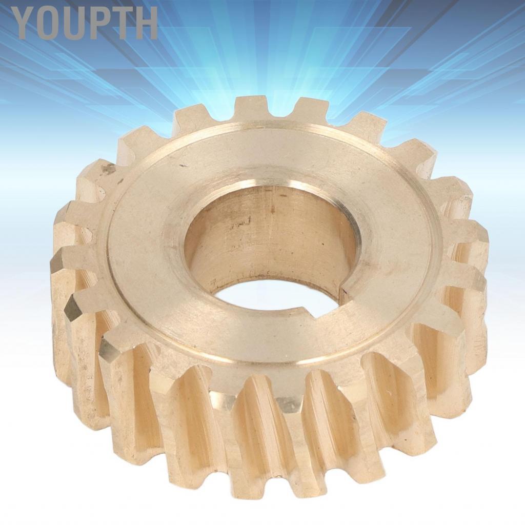 Youpth Youpth ทองเหลืองหนอนเกียร์เปลี่ยนไดรฟ์เพลาสว่าน Key Slot Arbor เอาต์พุต Snow Throwers Huskee 