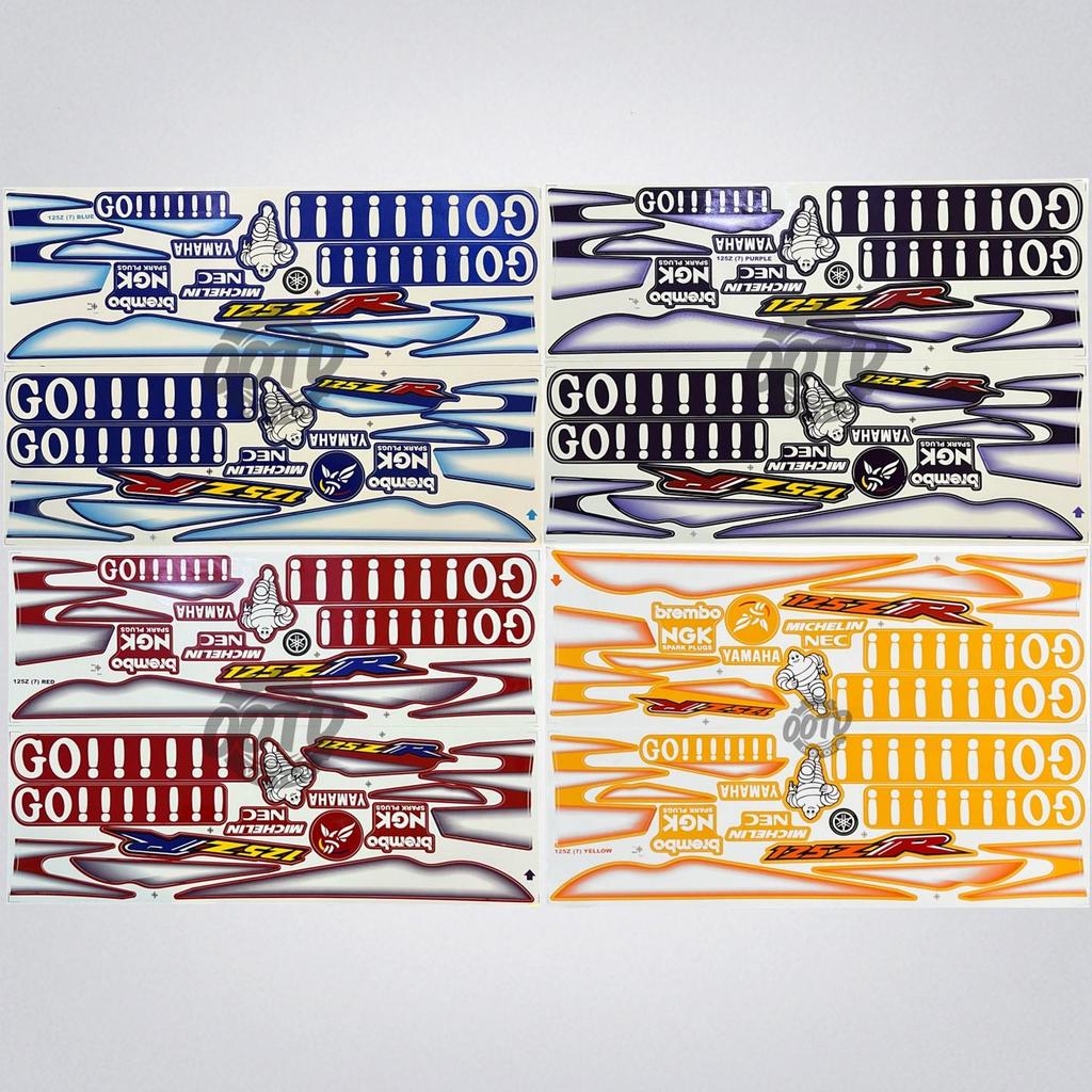 Yamaha Y125zr 125zr (7) Go Go Go Motor Stiker Body Cover Sticker Stripe Automotive Motorcycle