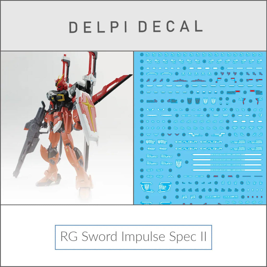 Delpi Decal (ดีคอลน้ำ) RG Sword Impulse Spec II