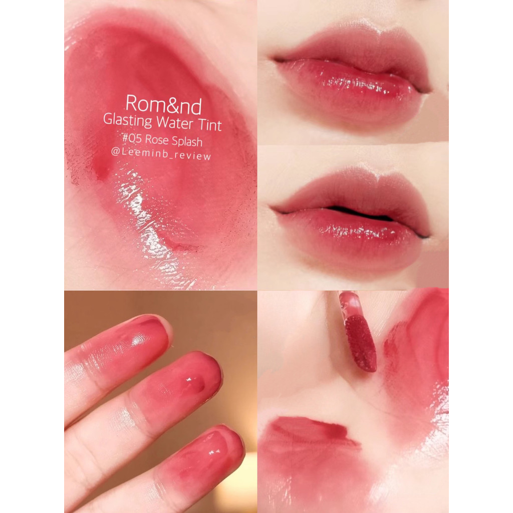 ลิปกลอส ลิปกลอสใส Romand Mirror Glass Moisturizing Juice Lip Gloss Water Mask