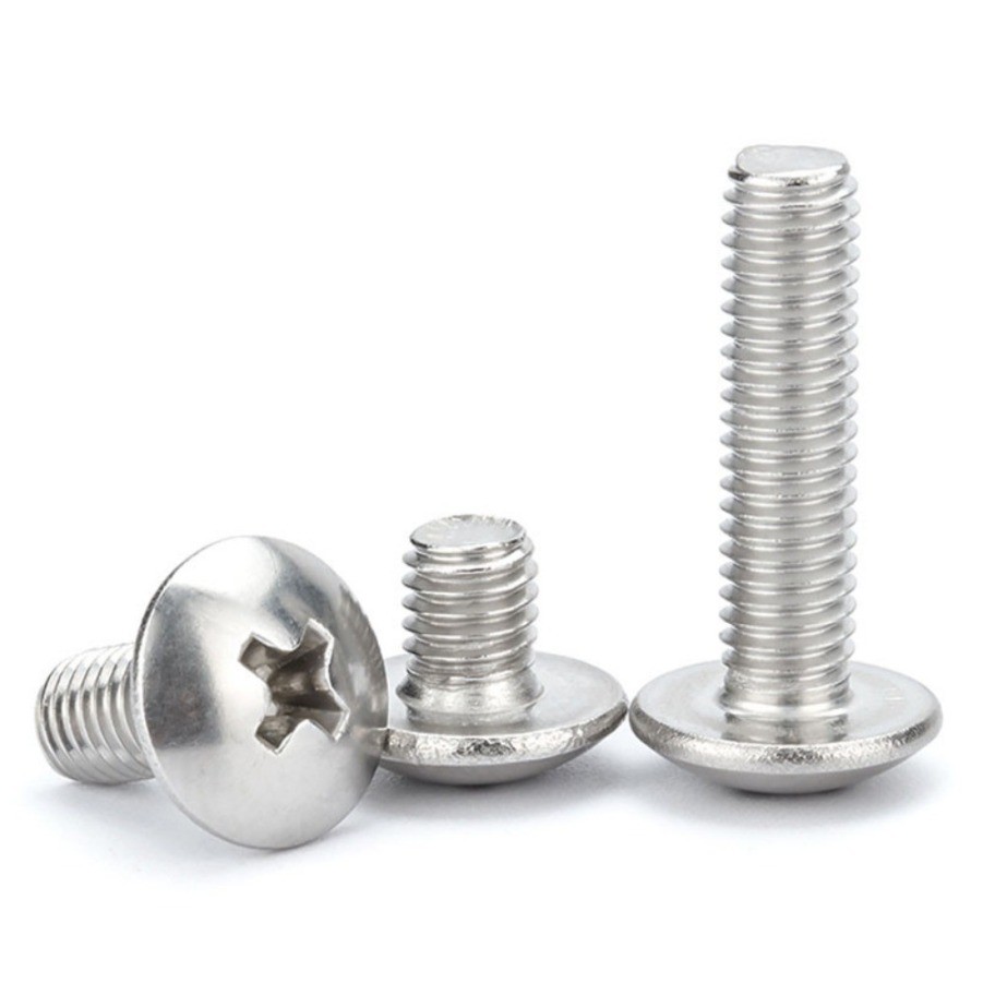 น็อต สกรู หัวร่ม หัวกระทะ แฉกT+ สแตนเลส304 เกลียวมิล หยาบ /Truss Head Phillip Machine Screw SUS304 M2/M2.5/M3/M4*L=3-80MM[ZHX-WJ-1-MB] - รูปที่ 6