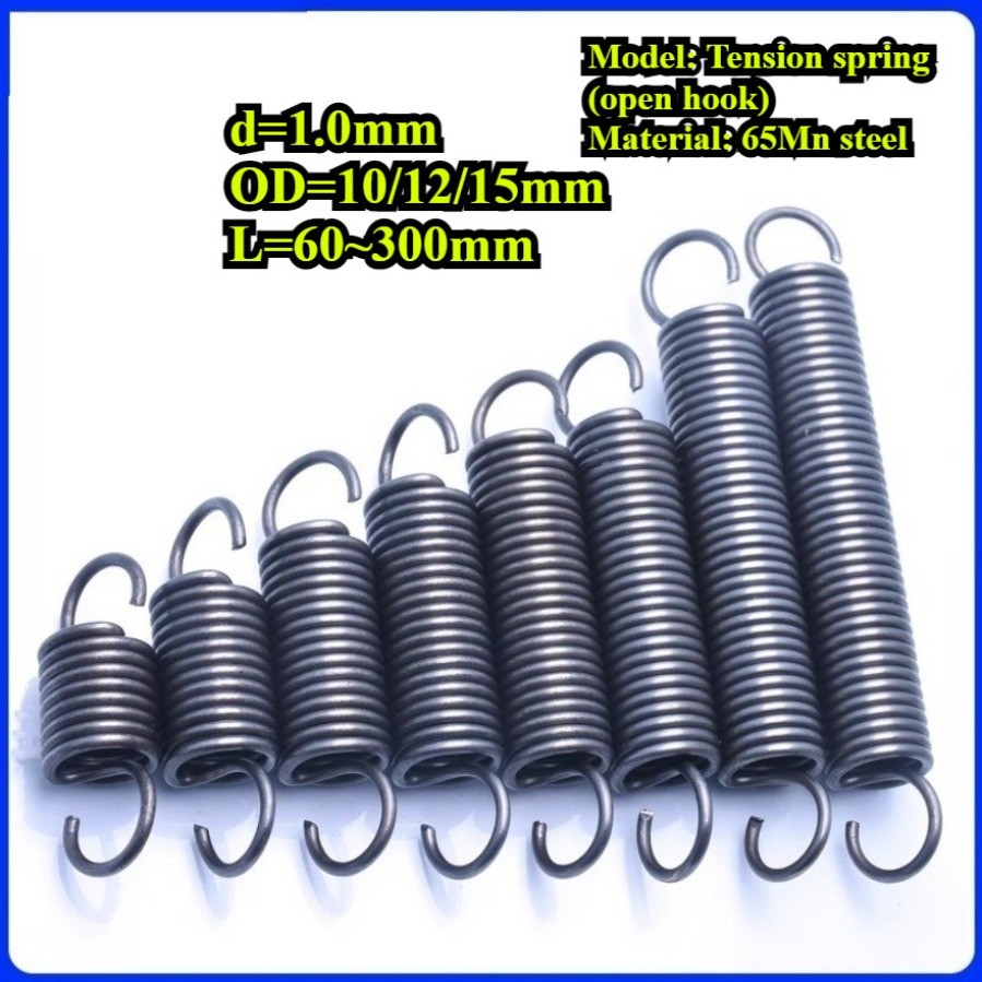 สปริงแรงดึง/สปริงd=1.0mm,OD10/125mm,L=60~300mm สปริงดึงพร้อมตะขอ ทาประตูโรงรถ bunnings เครื่องแกว่ง9