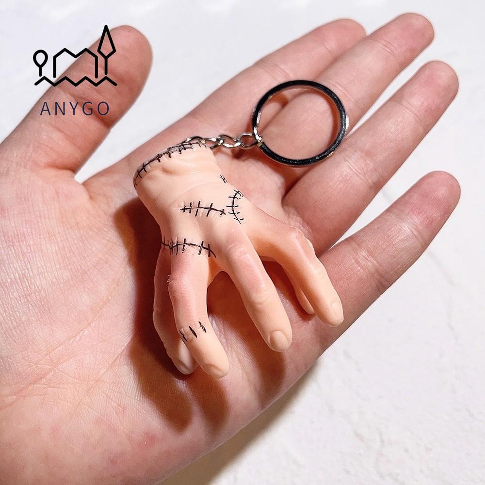 YRBWDYZDH ตุ๊กตาพวงกุญแจ,ซิลิโคนAdams Home Wednesday Adamsพวงกุญแจจี้,สิ่งที่มือการกระทําของเล่นตัวเ